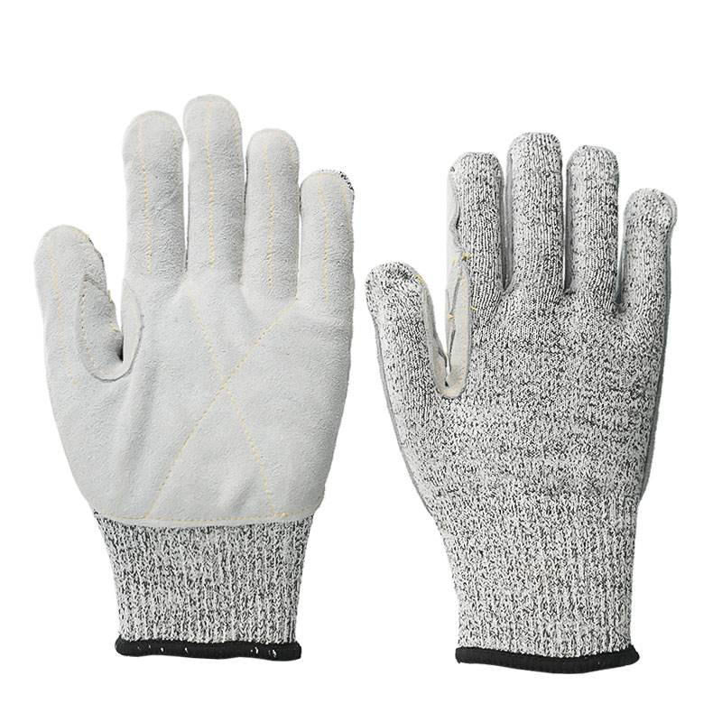 Gants en cuir à motifs carrés de calibre 13, niveau 5