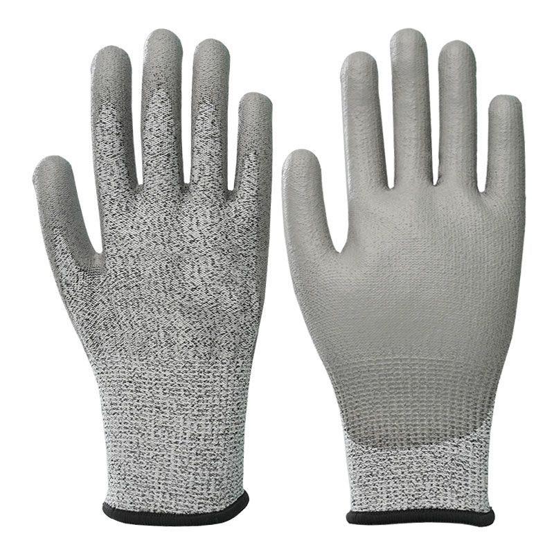 Gants anti-coupure en PU de calibre 13, niveau 5